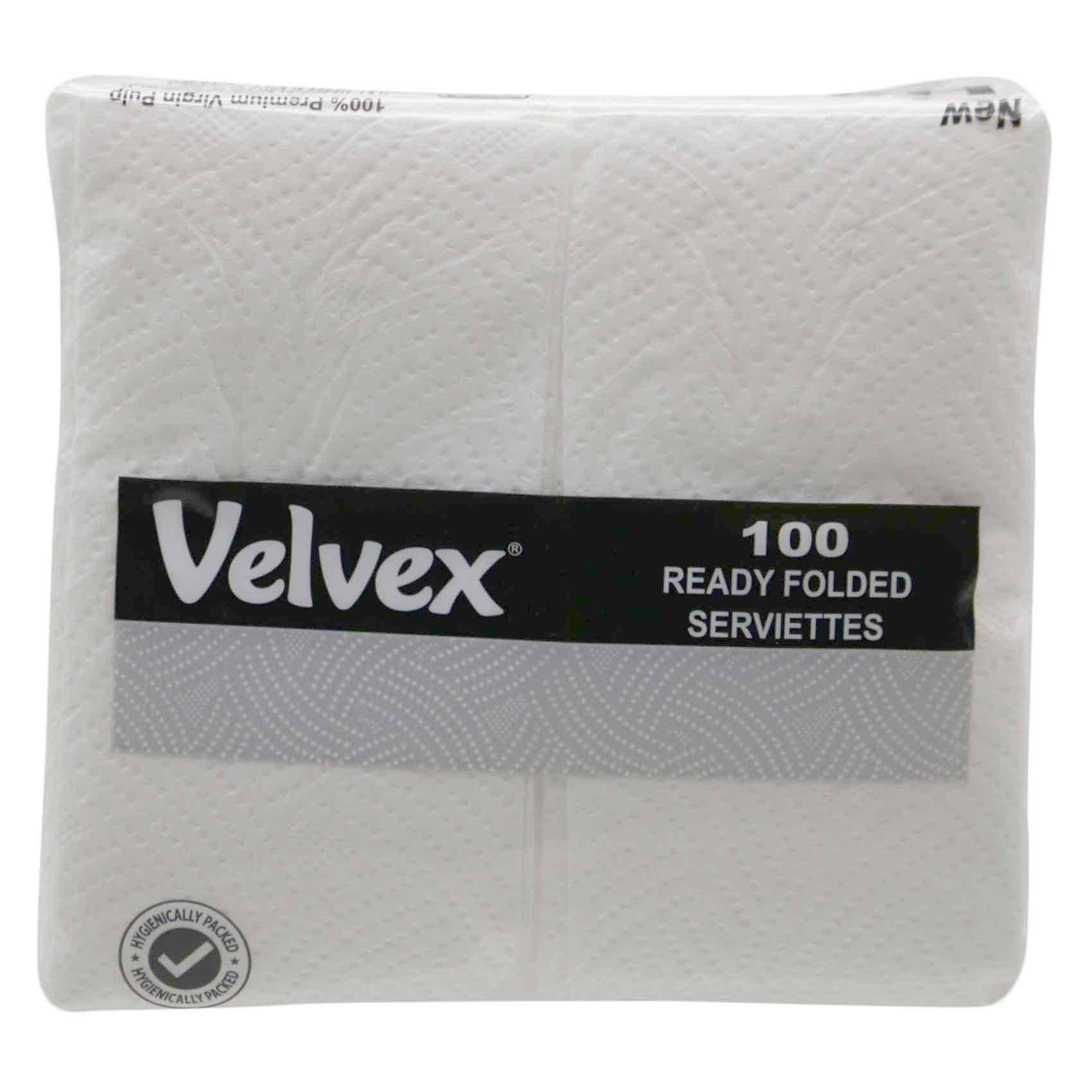 Velvex Ready Folded Serviettes